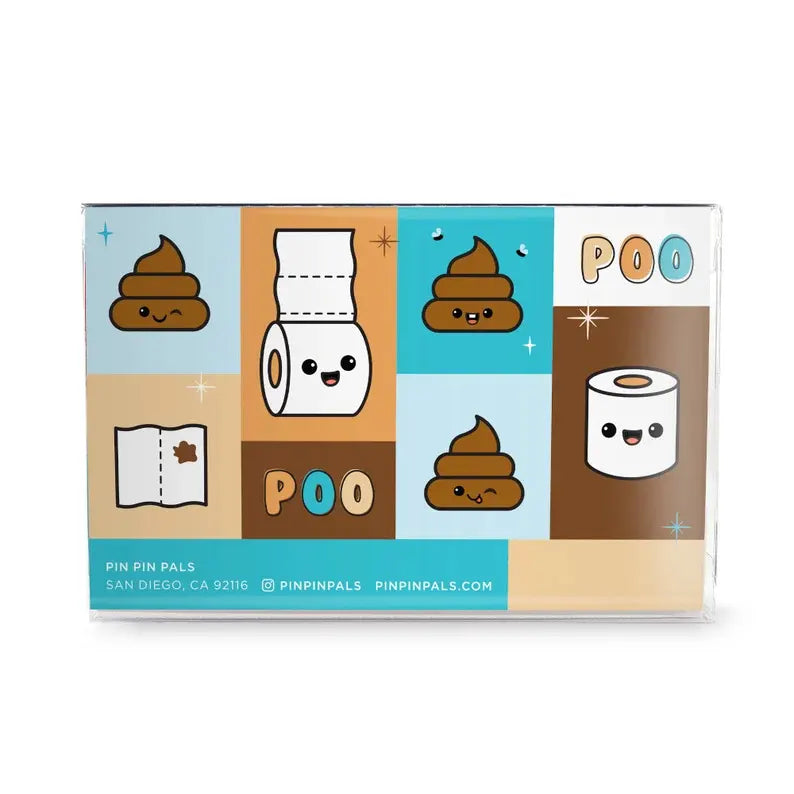Poop & Toilet Paper - Enamel Pin Set