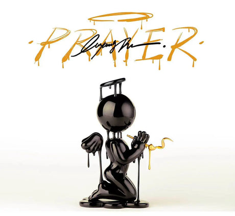 Face Prayer Little Angel Resin Statue by OFFART x Loony