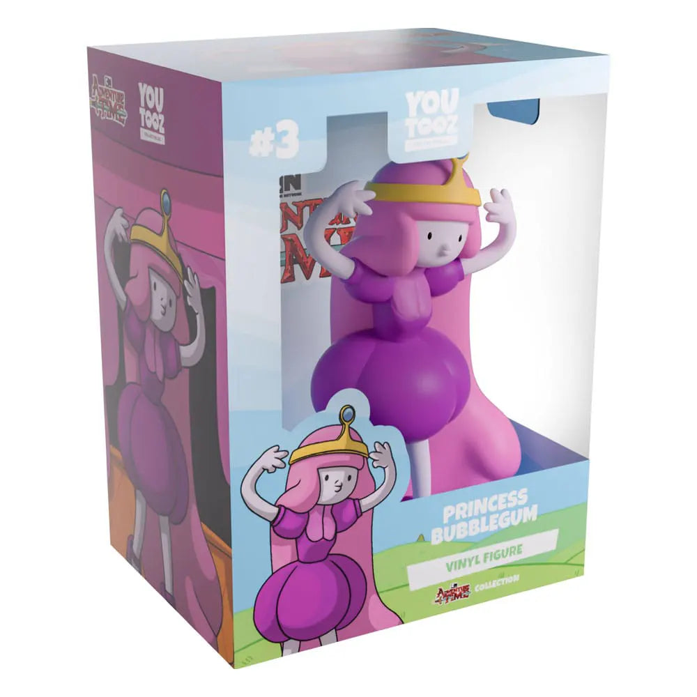 Packaged Princess Bubblegum Adventure Time Youtooz vinyl figure in collector box with artwork.