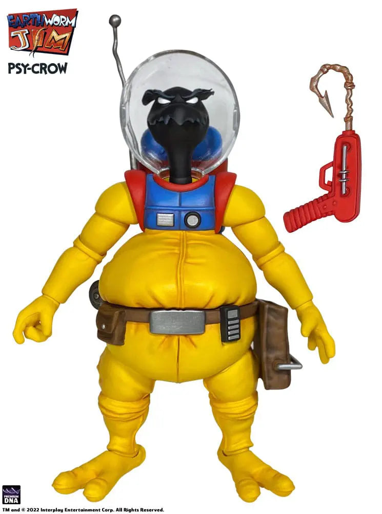 Fully geared Psy-Crow Earthworm Jim toy figure