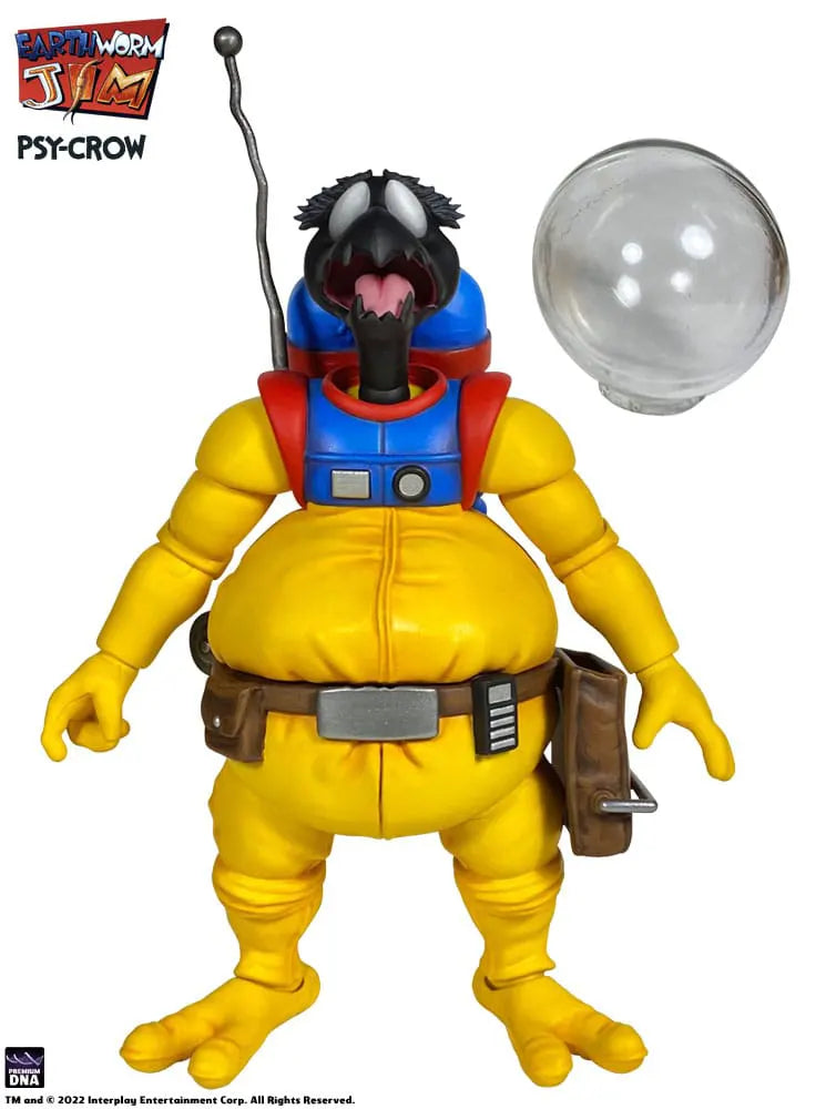 Fully geared Psy-Crow Earthworm Jim toy figure