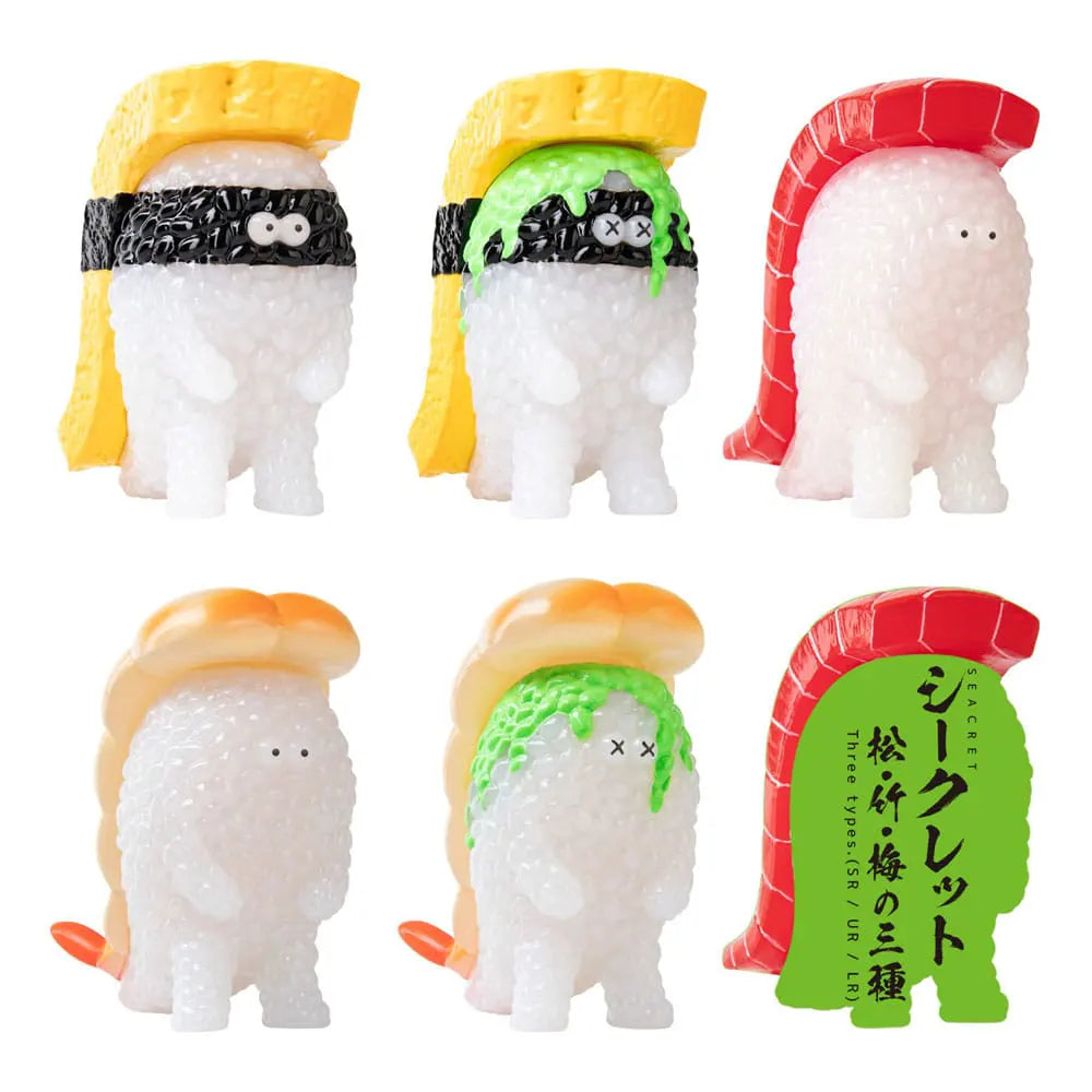 Collectible sushi monster figures in real sushi size