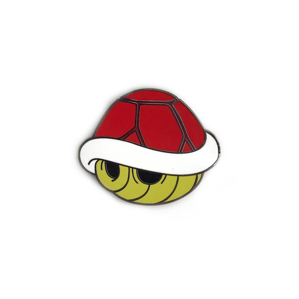 Red Turtle Shell Enamel Pin