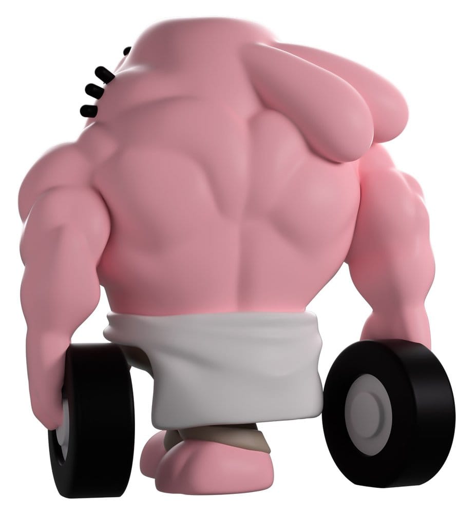 Rear view of Richard Youtooz vinyl figure showing muscular sculpt