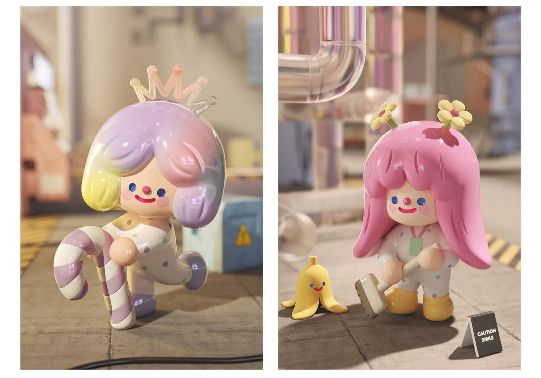Aurora Lollipop RiCo and Cleaner Gianan figures with factory-themed accessories