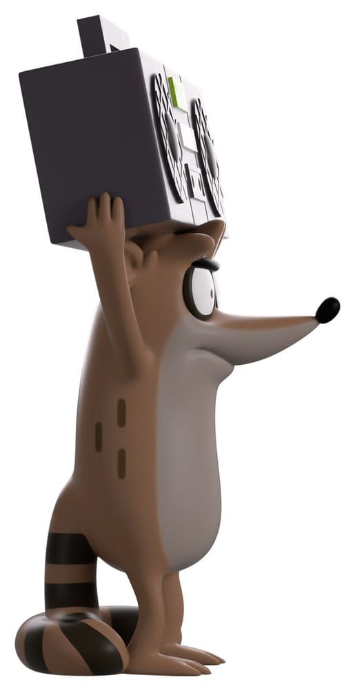 Rigby Youtooz vinyl figure side angle holding boombox
