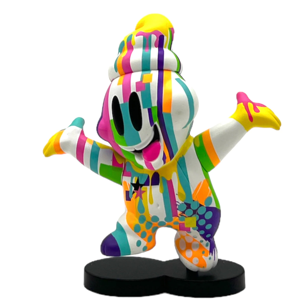 Front view of Ripple Phase 1 vinyl figure by SketOne in colorful graffiti style
