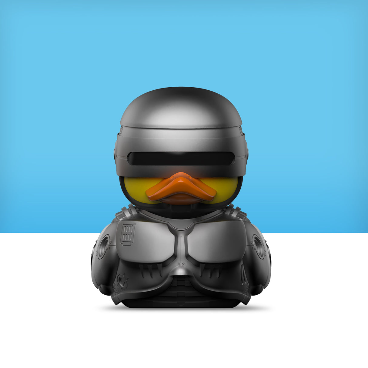 Close-up of Mini RoboCop TUBBZ.