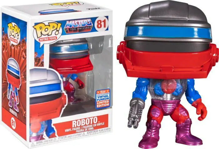 Roboto 81 Funko Pop! Vinyl Retro Toys Masters Of The Universe (Virtual FunKon 2021)