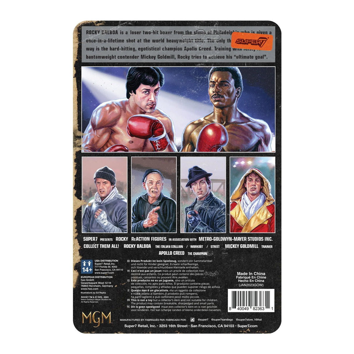 Rocky Super7 Cardback