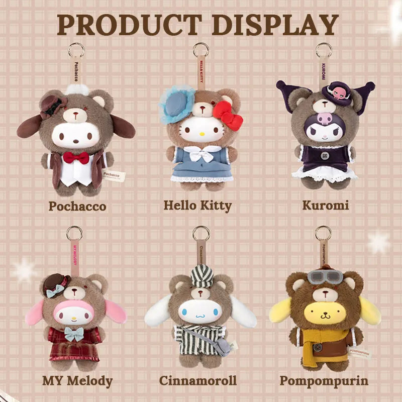 Sanrio Characters Afternoon Tea Plush Keychain Blind Box