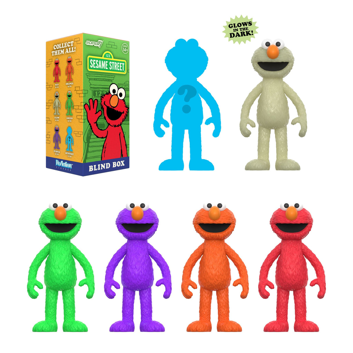 Elmo Sesame Street Reaction Figures Blind Box Wave 04