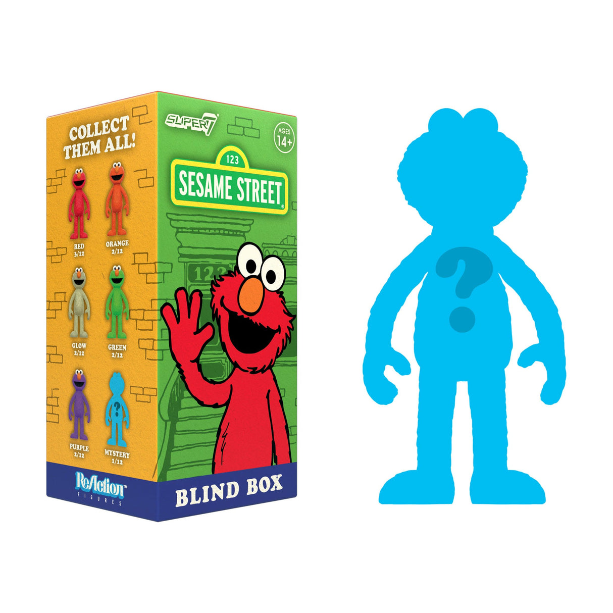 Elmo Sesame Street Reaction Figures Wave 04 mystery figure silhouette