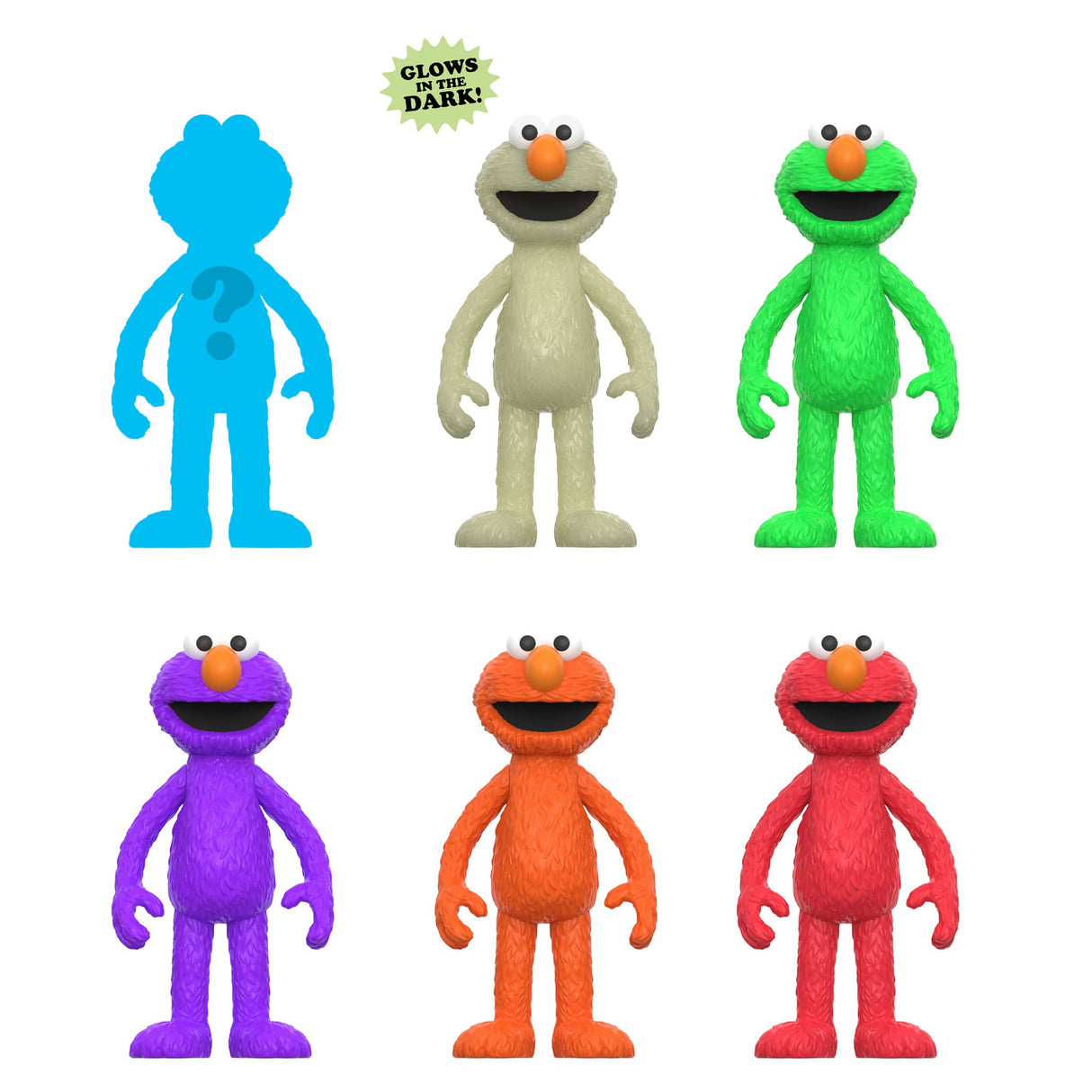 Elmo Sesame Street Reaction Figures Wave 04 character lineup all variants