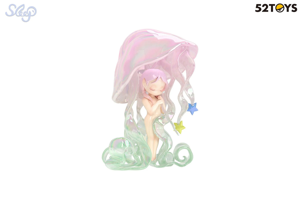 Sleep Dreamland Elves vinyl figure with jellyfish-like hair and pastel colors by 52TOYS.