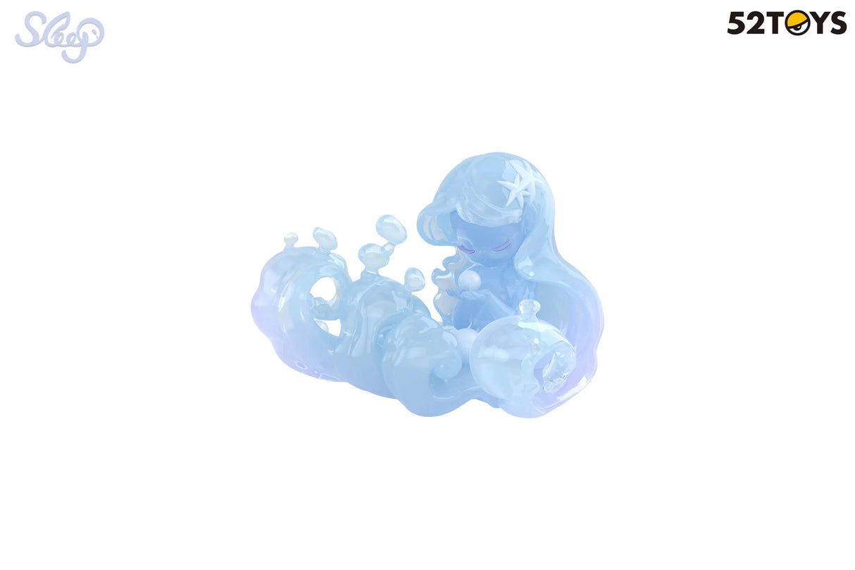 Aqua-blue translucent Sleep vinyl figure shaped like flowing water and bubbles.