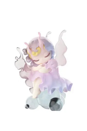 Aqua-haired sea elf in swirling green seaweed and a pearl crown.