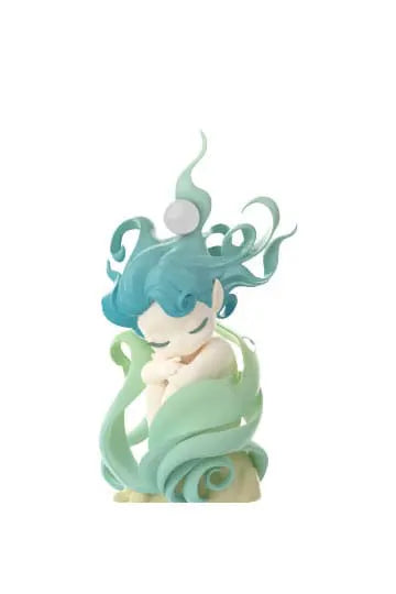 Purple butterfly-like elf from the Sleep Sea Elves Blindbox, seated on a silver shell.