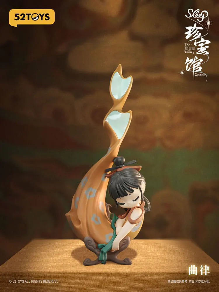 Oriental-inspired Sleep princess with orange koi tail and traditional hairstyle