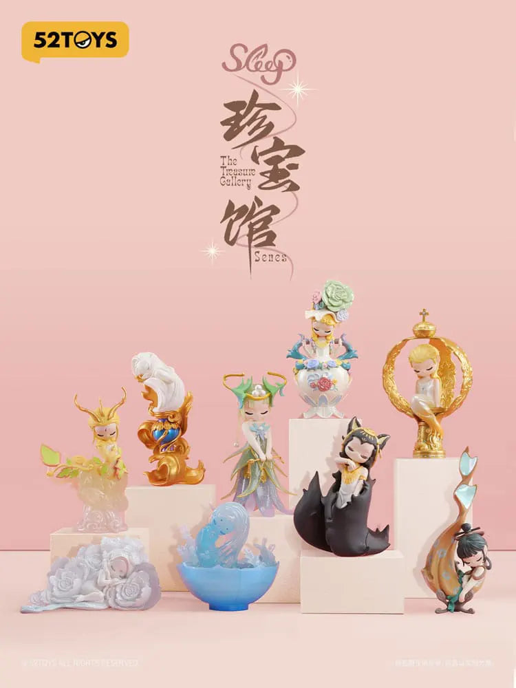 Complete Sleep Treasure Gallery lineup showcasing all 8 elemental princess figures