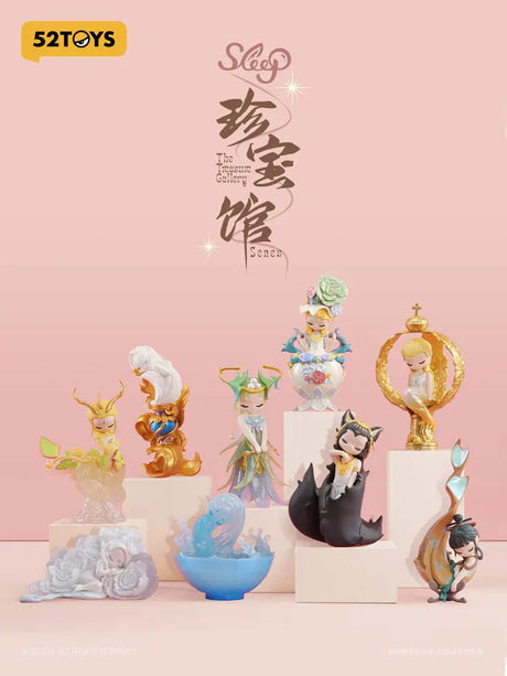 Complete Sleep Treasure Gallery lineup showcasing all 8 elemental princess figures