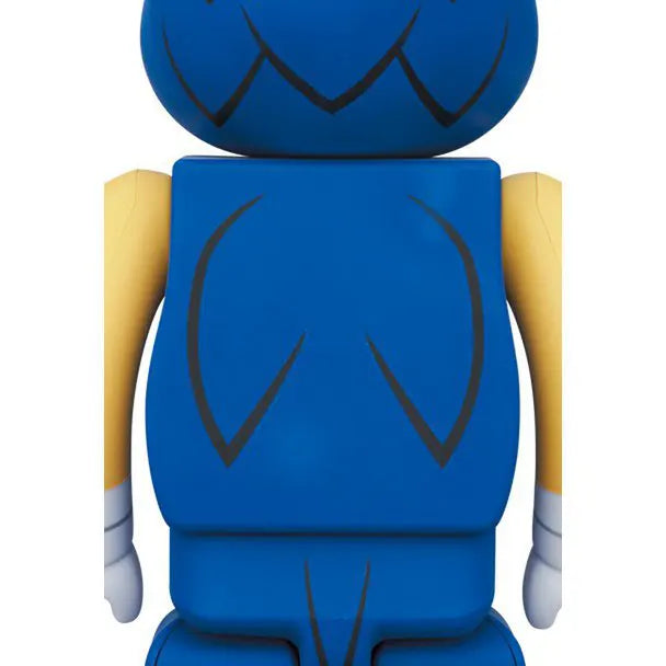 Back view of 400% Sonic Bearbrick showing signature spikes and design