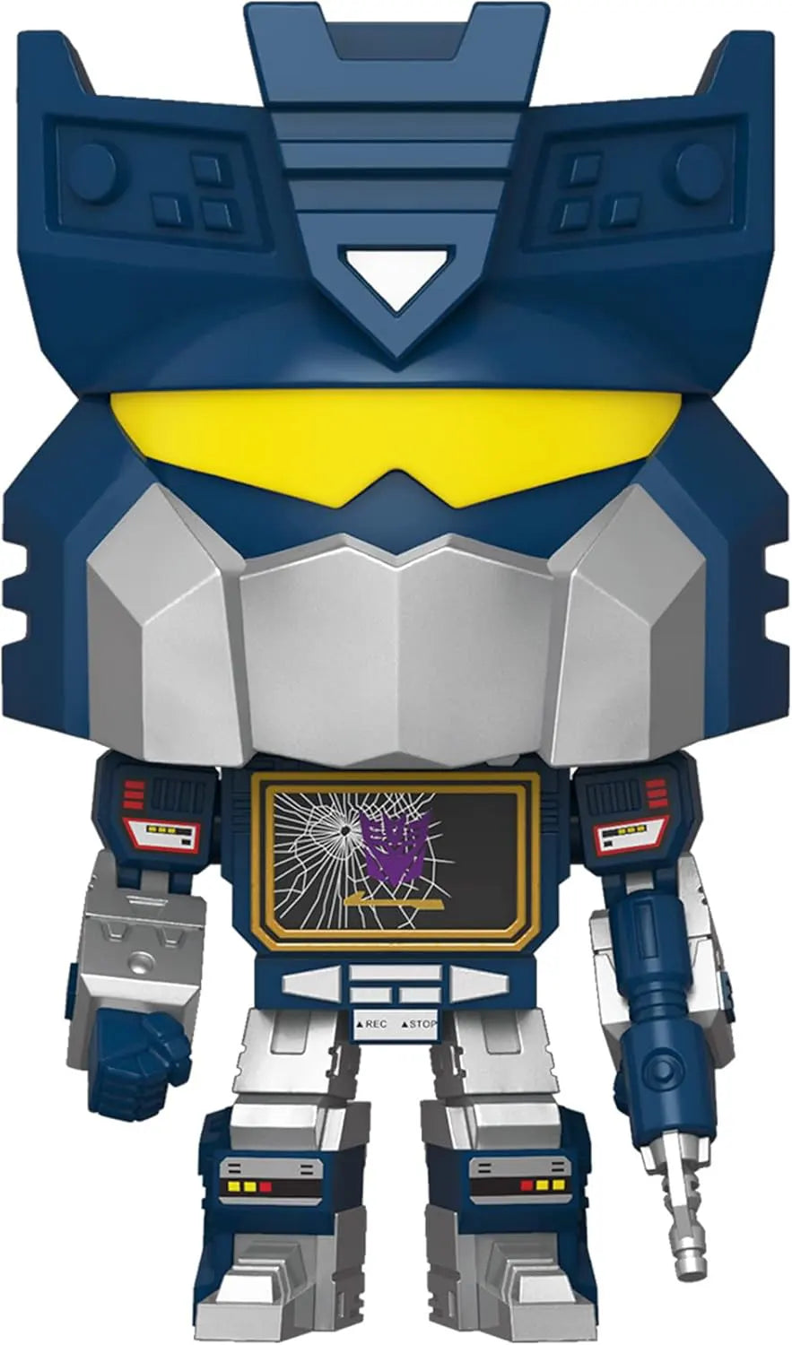 Soundwave Shattered Screen Funko Pop Vinyl Retro Toys Transformers figure front view