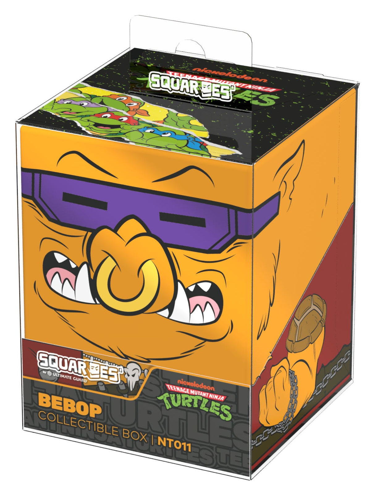 Bebop Squaroes Teenage Mutant Ninja Turtles collectible deck box front view by Ultimate Guard