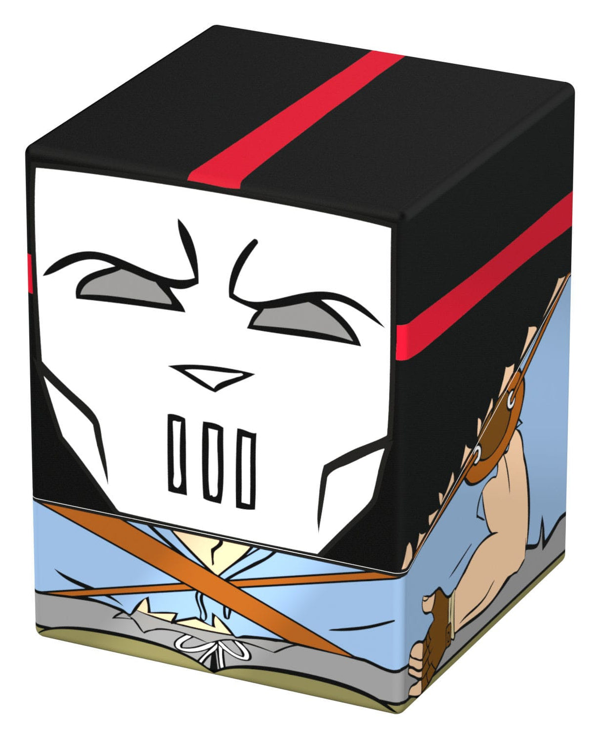 Casey Jones Squaroes TMNT deck box angled side view with character artwork