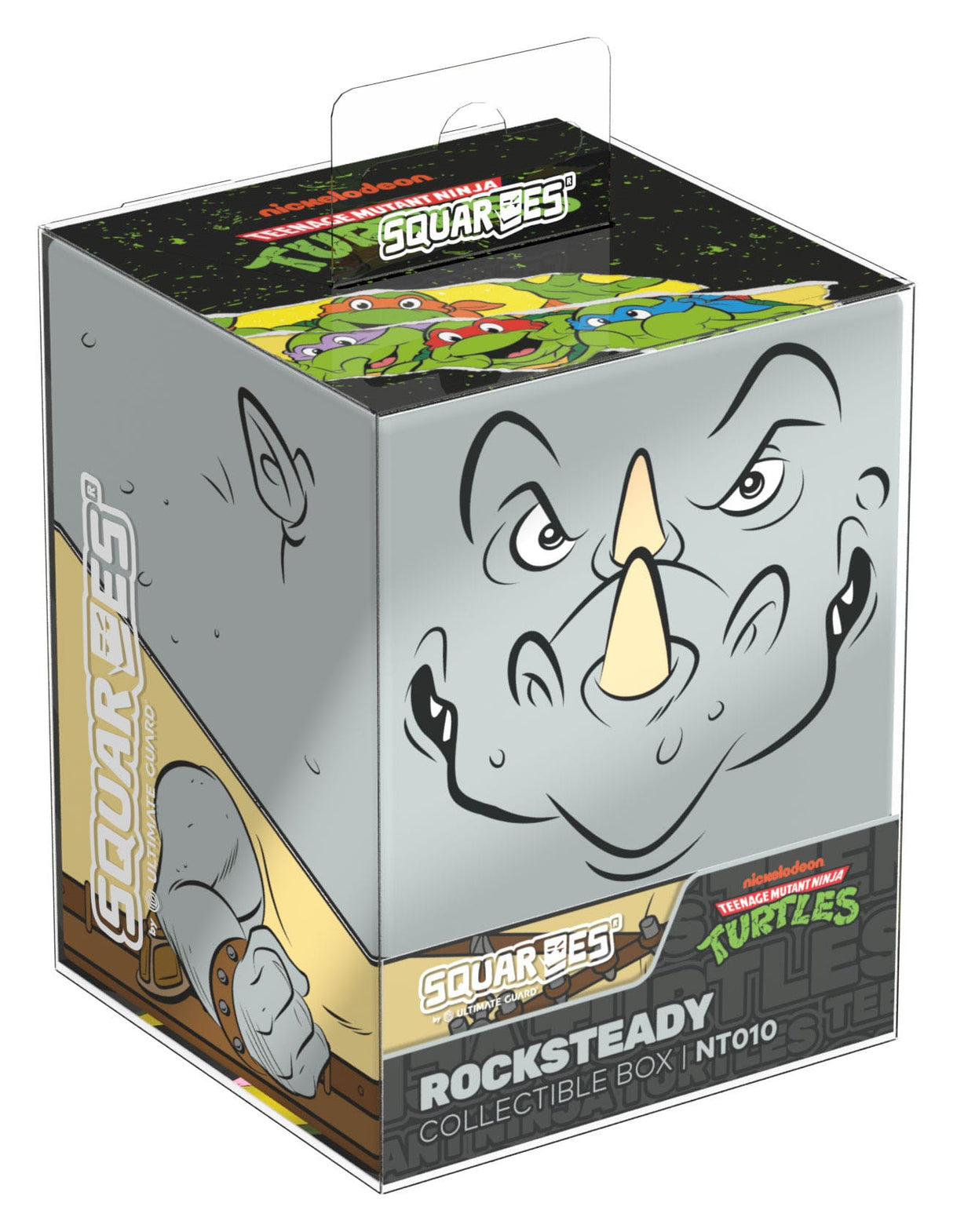 Rocksteady Squaroes box showcasing Teenage Mutant Ninja Turtles artwork