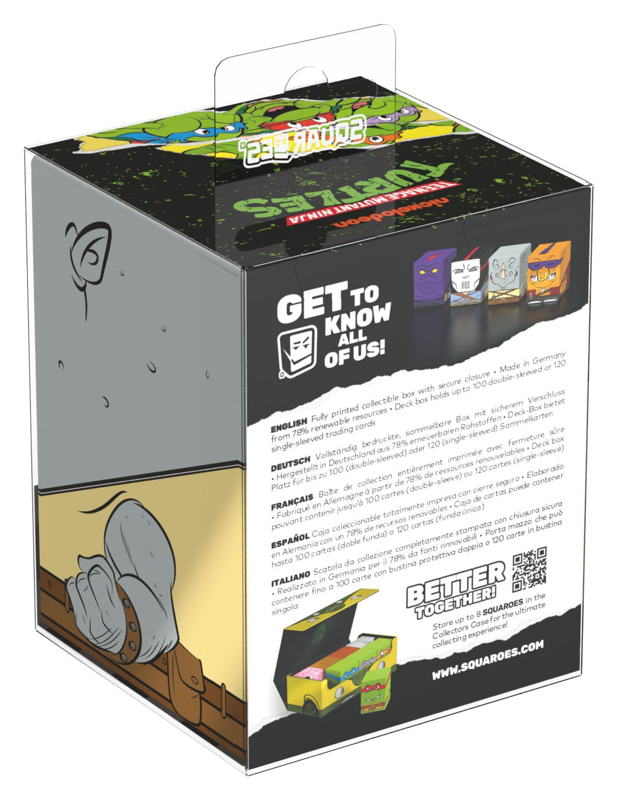 Rocksteady Squaroes Ultimate Guard card storage box lifestyle shot