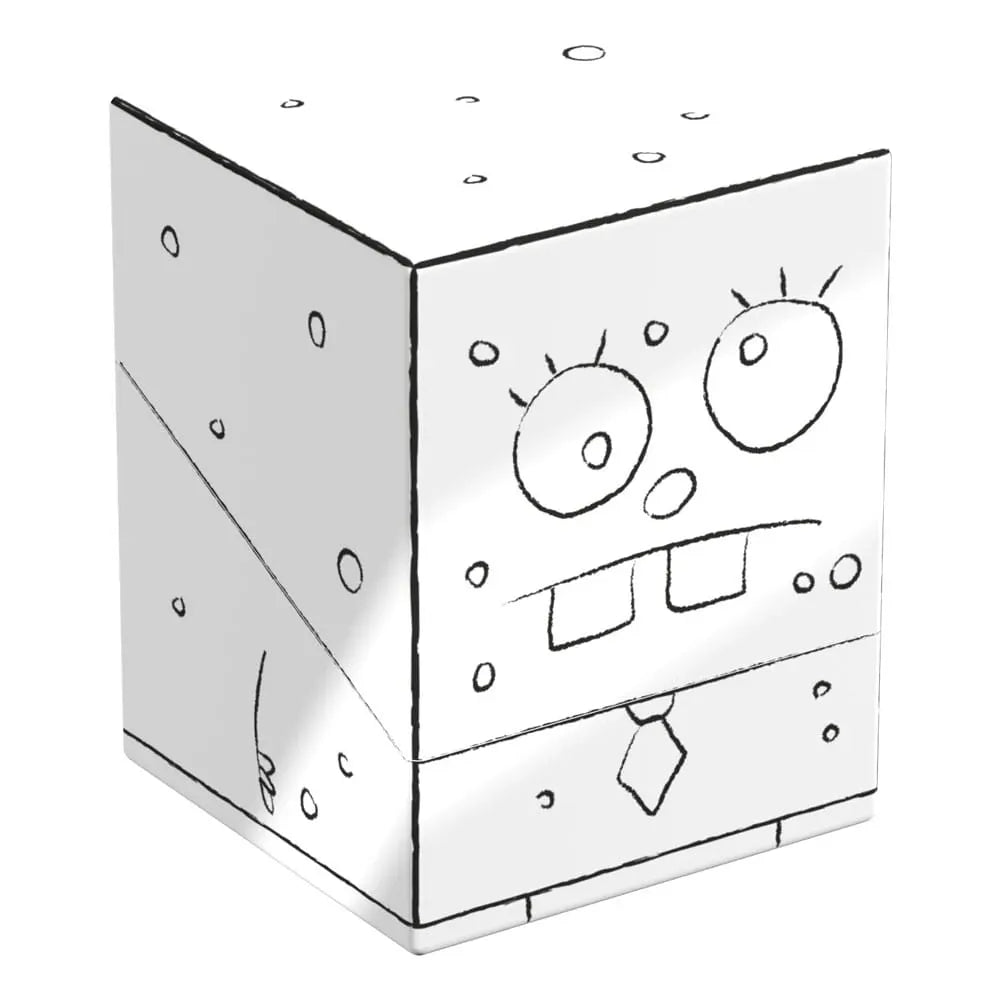 DoodleBob Squaroes deck box featuring SpongeBob art with secure snap closure