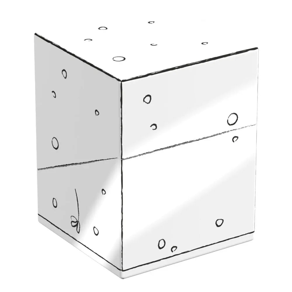 DoodleBob Squaroes deck box featuring SpongeBob art with secure snap closure