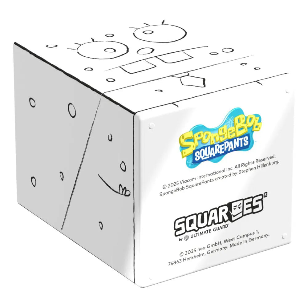 DoodleBob Squaroes box next to trading cards and accessories on tabletop