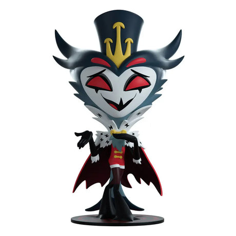 Stolas Helluva Boss Youtooz vinyl figure with crown, cloak, and top hat.