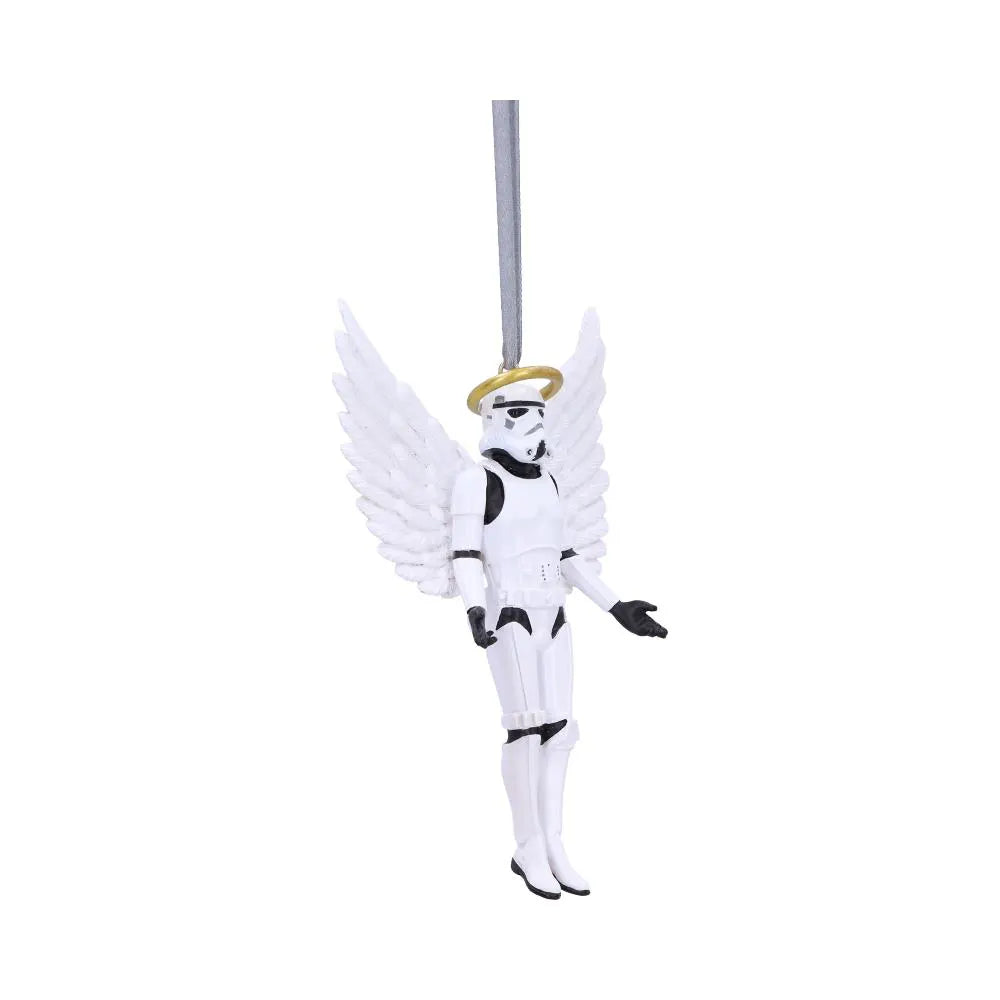 Side view of Original Stormtrooper angel ornament