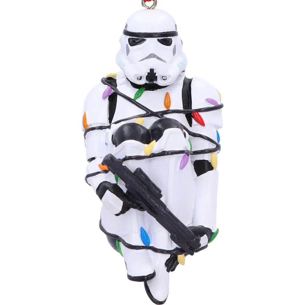 Close-up of Stormtrooper In Fairy Lights ornament