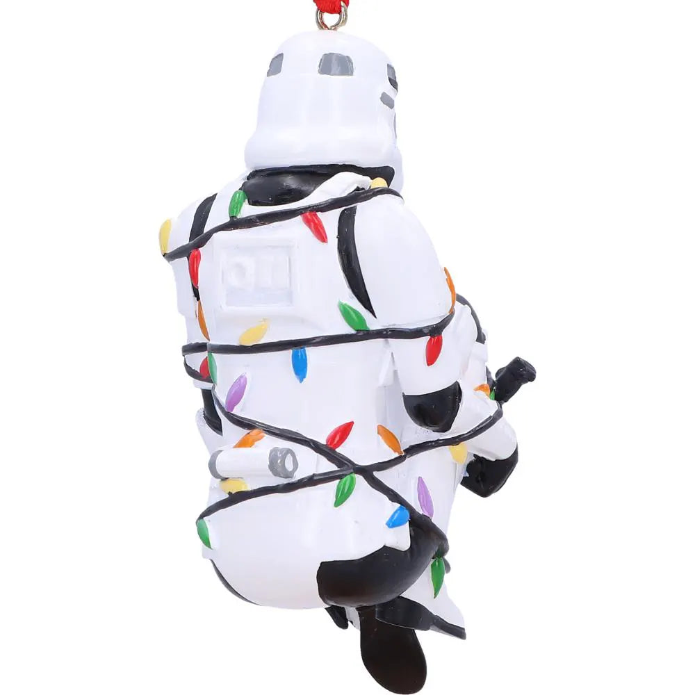 Back detail of Original Stormtrooper Christmas ornament