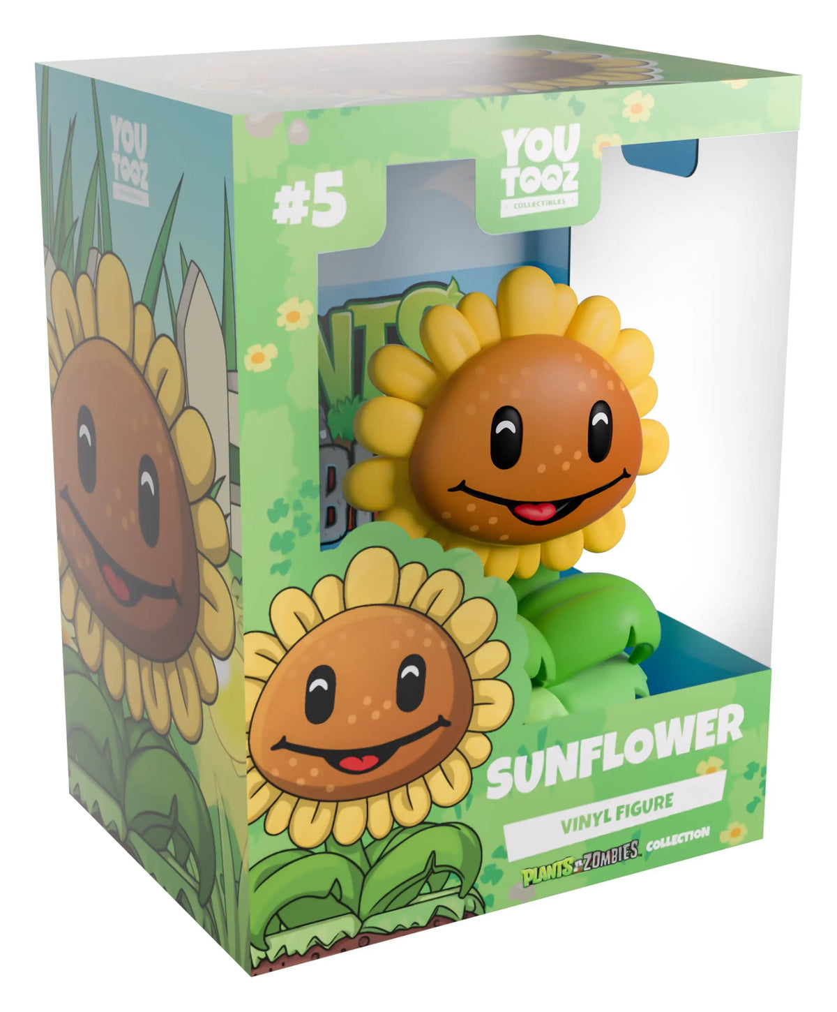 Sunflower Plants vs. Zombies Youtooz figure in display box