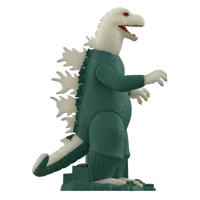 Godzilla Model Kit (Glow) Toho ReAction Figure side profile.