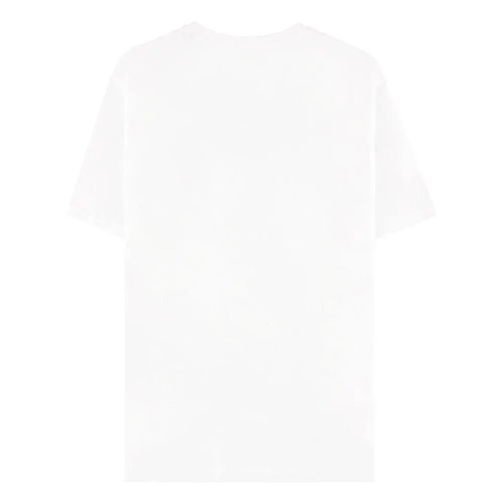 Back view of plain white officially licensed Tetris t-shirt with no print.
