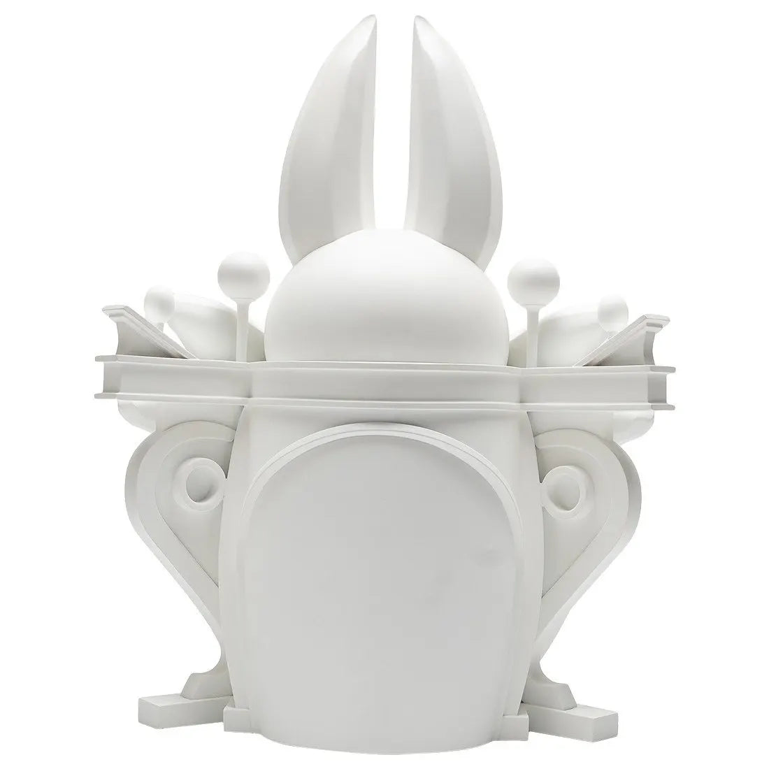 Nicolas Buffe The Gate Of the Wolf’s Mouth statue rear view, Medicom Toy.