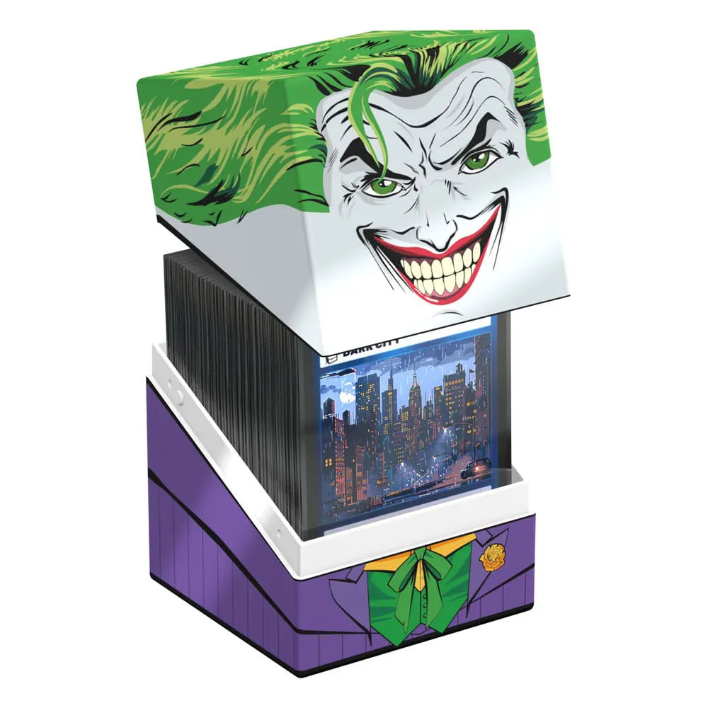 Joker Squaroes box partially open with cards inside