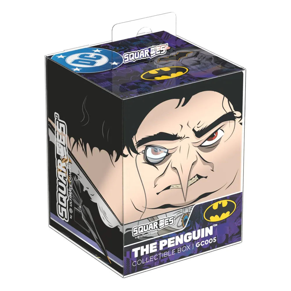 Squaroes Penguin box with plastic packaging and Batman branding