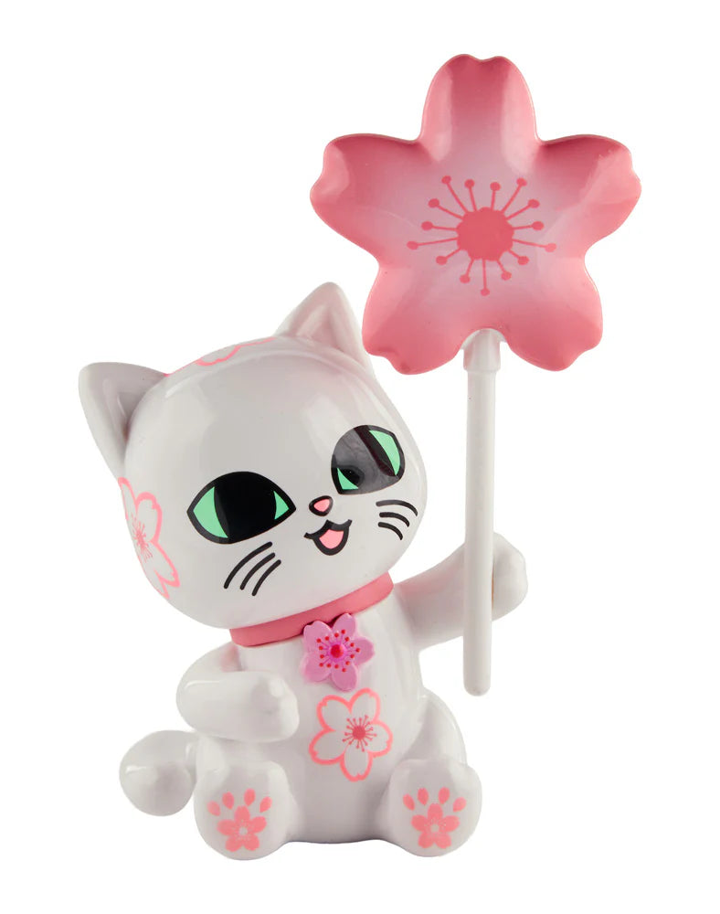 tokidoki cherry blossom cat holding sakura lollipop