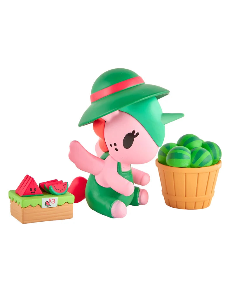tokidoki Farmers Market Unicorno Watermelon Stand figure