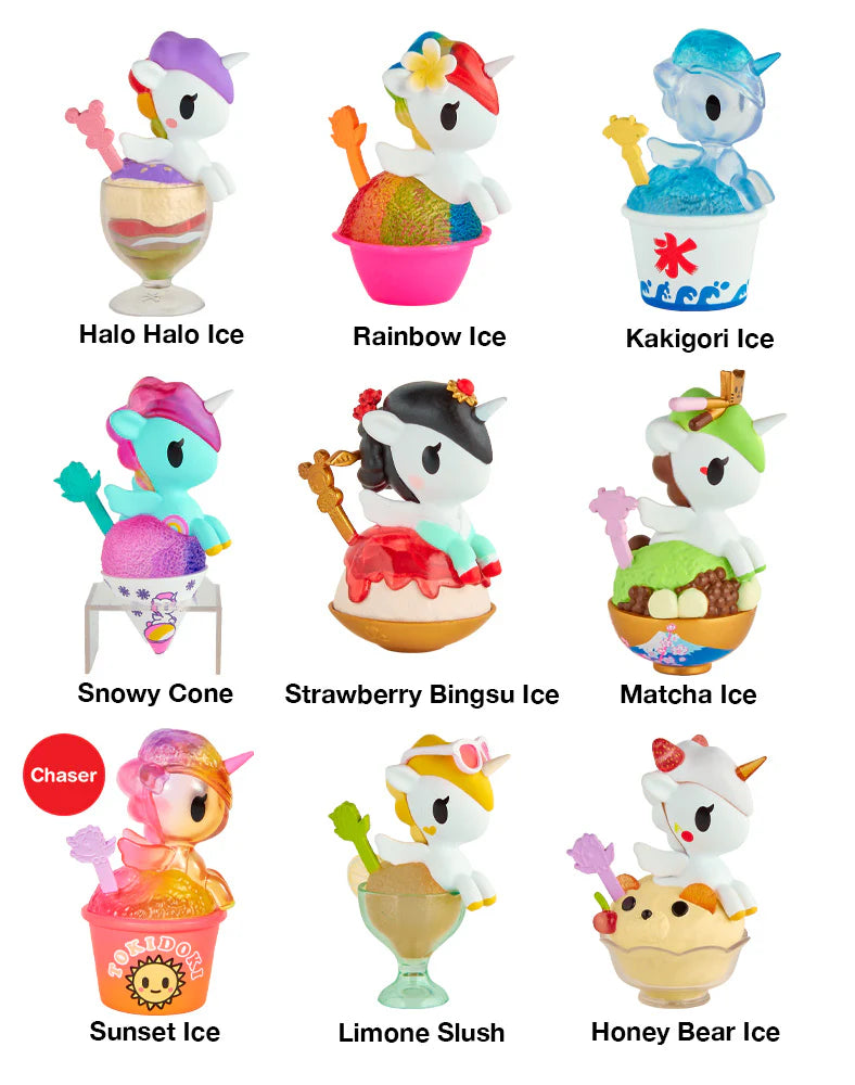 tokidoki Shaved Ice Dreams Unicorno Blind Box complete character lineup