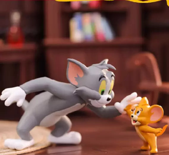 Tom playfully patting Jerry’s head in Tom & Jerry Best Friend's Day blind box collectible figure