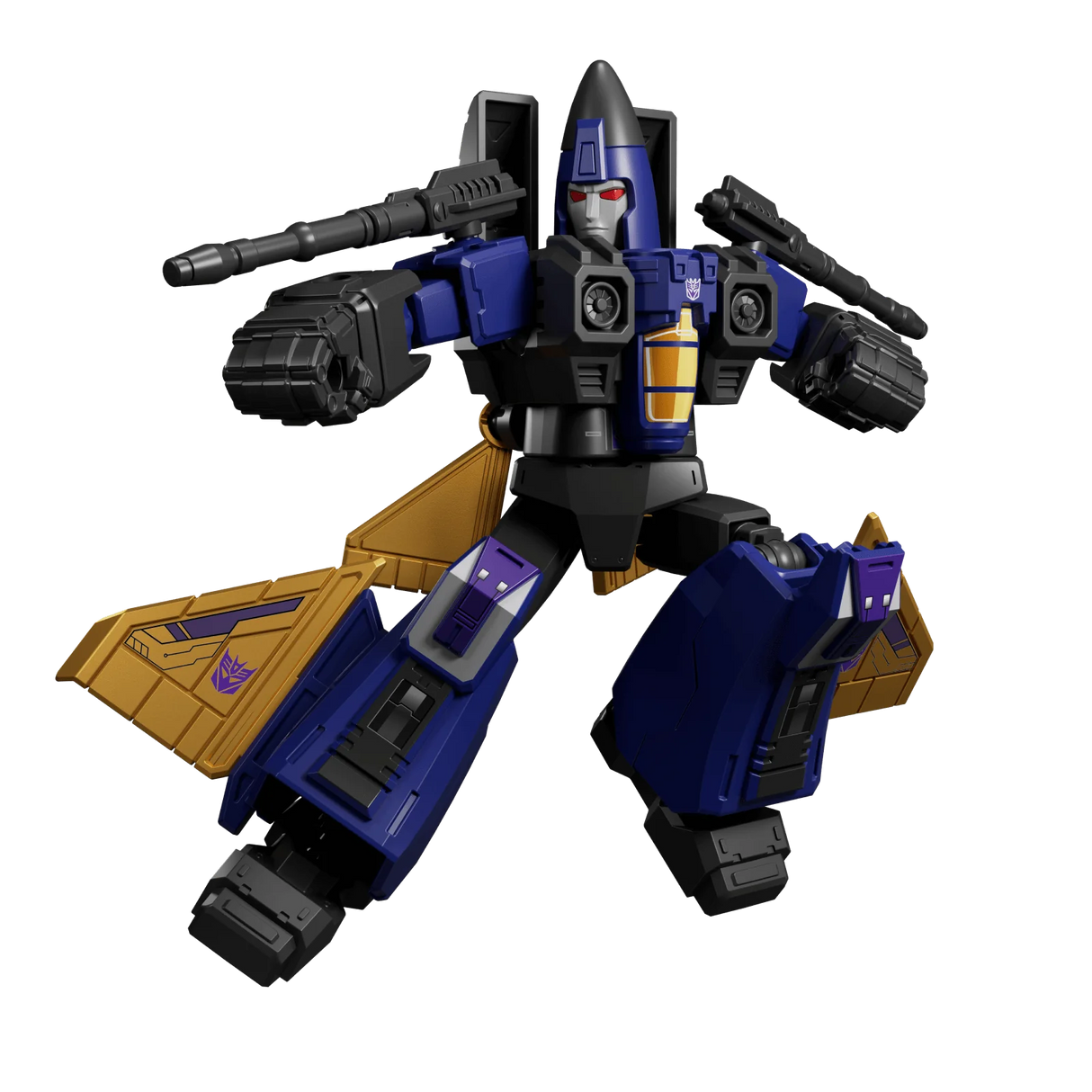 BLOKEES Dirge figure with dark wings and dual cannons