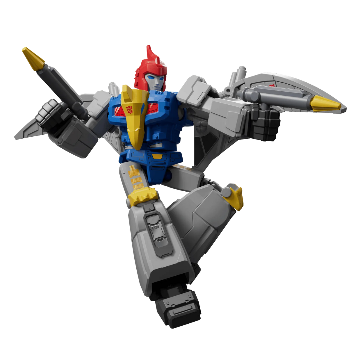 BLOKEES Swoop action figure in red and blue armor